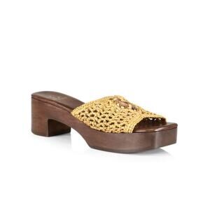 Brother Vellies Yellow Crochet Mules